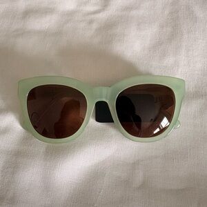 JCrew Mint Green Sunglasses with Case